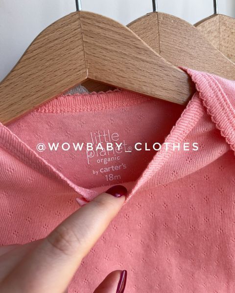 Набір боді organic cotton з квітами для дівчаток ✅24м (81 - 86 см). 000410 фото