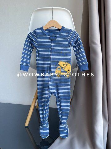 Чоловічок бавовняний з машинкою від Картерс 000920 фото